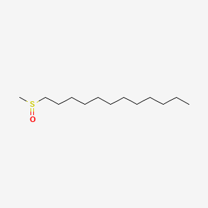 Chemical structure of Dodecyl methyl sulfoxide