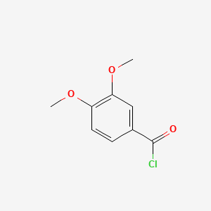 Chemical structure of 3,4-Dimethoxybenzoyl Chloride