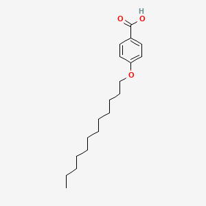 Chemical structure of 4-Dodecyloxybenzoic acid