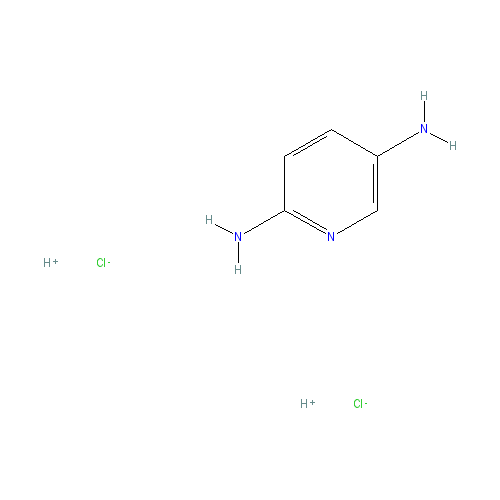Chemical structure of 2,5-Diaminopyridine dihydrochloride