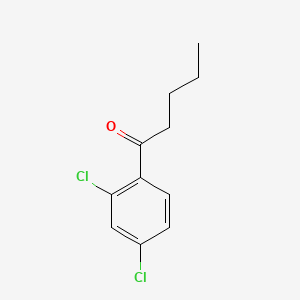 Chemical structure of 2',4'-Dichlorovalerophenone