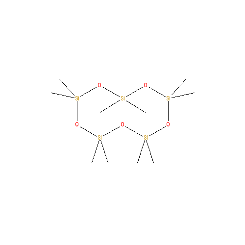Chemical structure of Decamethylcyclopentasiloxane