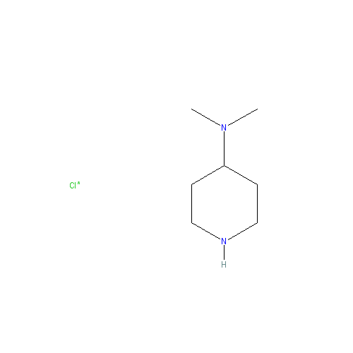 Chemical structure of 4-(dimethylamino)piperidine Dihydrochloride