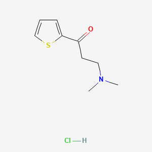 Chemical structure of 3-(Dimethylamino)-1-(2-thienyl)-1-propanone Hydrochloride