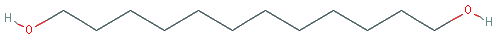 Chemical structure of 1,12-Dodecanediol