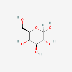 Chemical structure of D-Glucose-1-C-d