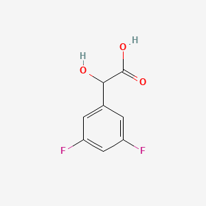 Chemical structure of 3,5-difluoromandelic acid