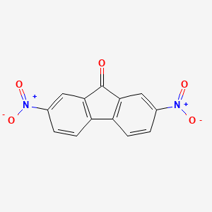 Chemical structure of 2,7-Dinitro-9-fluorenone