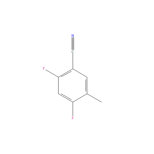 Chemical structure of 2,4-difluoro-5-methyl-benzonitrile