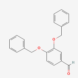 Chemical structure of 3,4-Dibenzyloxybenzaldehyde