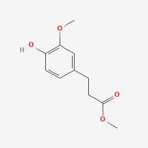 Chemical structure of Methyl 3-(4-Hydroxy-3-methoxyphenyl)propionate