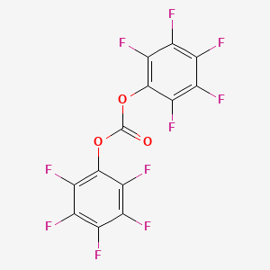 Chemical structure of Dipentafluorophenylcarbonate