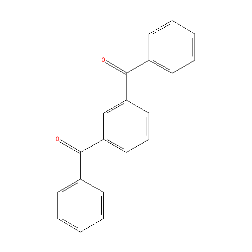 Chemical structure of 1,3-Dibenzoylbenzene