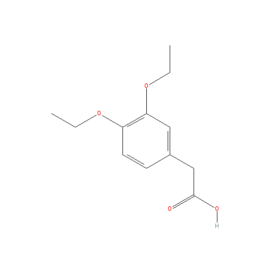 Chemical structure of 3,4-diethoxyphenylacetic acid