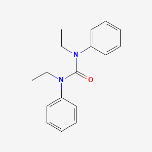 Chemical structure of 1,3-Diethyl-1,3-diphenylurea