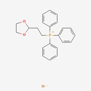 Chemical structure of 2-(1,3-Dioxolan-2-yl)ethyltriphenylphosphonium Bromide