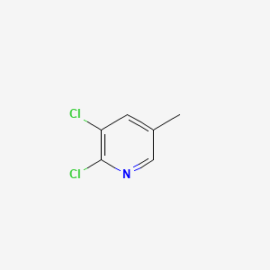 Chemical structure of 2,3-Dichloro-5-methylpyridine