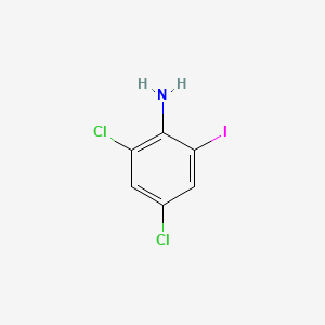 Chemical structure of 2,4-Dichloro-6-iodoaniline