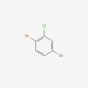 Chemical structure of 1,4-Dibromo-2-chlorobenzene