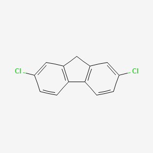 Chemical structure of 2,7-Dichlorofluorene
