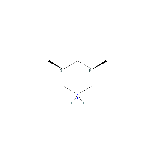 Chemical structure of 3,5-Dimethylpiperidine (cis- and trans- mixture)