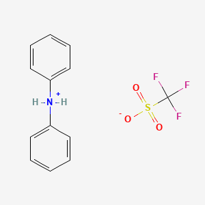 Chemical structure of Diphenylammonium Trifluoromethanesulfonate