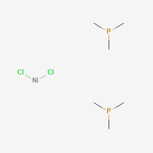 Chemical structure of Dichlorobis(trimethylphosphine)nickel(II)