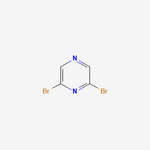 Chemical structure of 2,6-Dibromopyrazine
