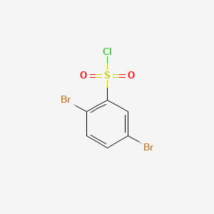 Chemical structure of 2,5-Dibromobenzenesulfonyl chloride