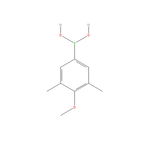 Chemical structure of 3,5-Dimethyl-4-methoxyphenylboronic acid(Contains varying amounts of anhydride)