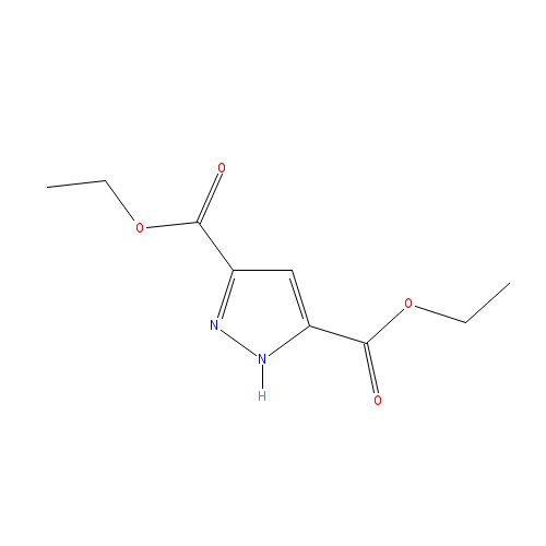 Chemical structure of Diethyl 3,5-pyrazoledicarboxylate