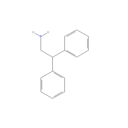 Chemical structure of 2,2-Diphenylethylamine