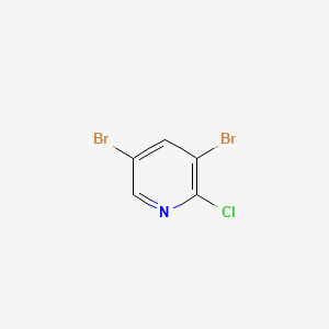 Chemical structure of 3,5-Dibromo-2-chloropyridine