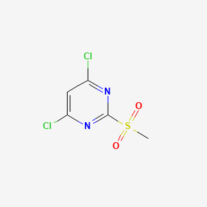 Chemical structure of 4,6-Dichloro-2-(methylsulfonyl)pyrimidine