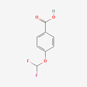 Chemical structure of 4-(Difluoromethoxy)benzoic acid