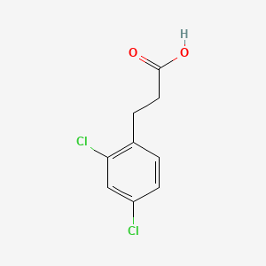 Chemical structure of 3-(2,4-Dichlorophenyl)propionic acid