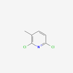 Chemical structure of 2,6-Dichloro-3-methylpyridine, 98%