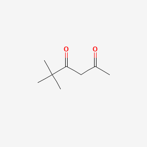Chemical structure of 5,5-Dimethylhexane-2,4-dione