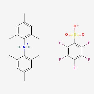Chemical structure of Dimesitylammonium Pentafluorobenzenesulfonate