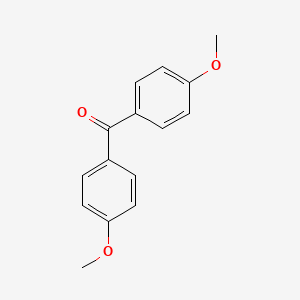 Chemical structure of 4,4’-Dimethoxybenzophenone