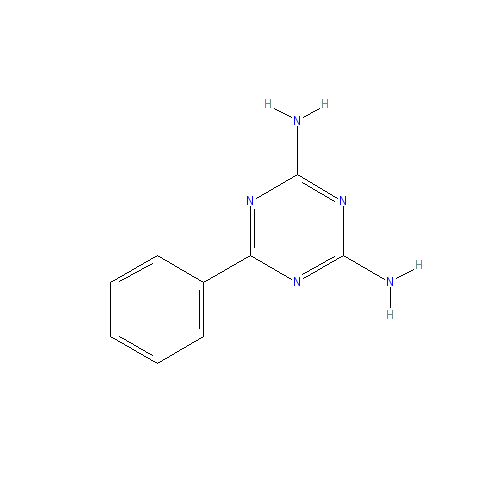 Chemical structure of Benzoguanamine