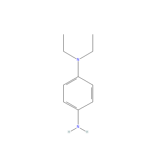 Chemical structure of N,N-Diethyl-p-phenylenediamine