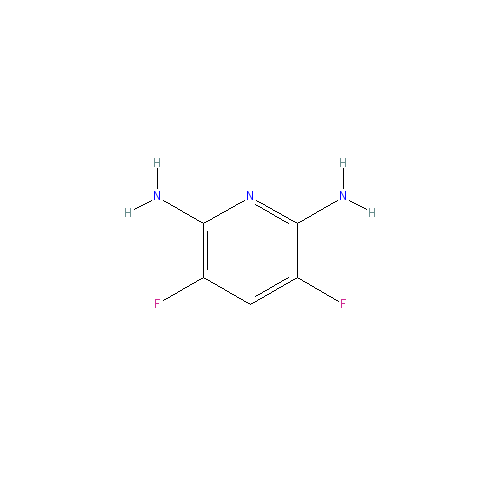 Chemical structure of 2,6-Diamino-3,5-difluoropyridine