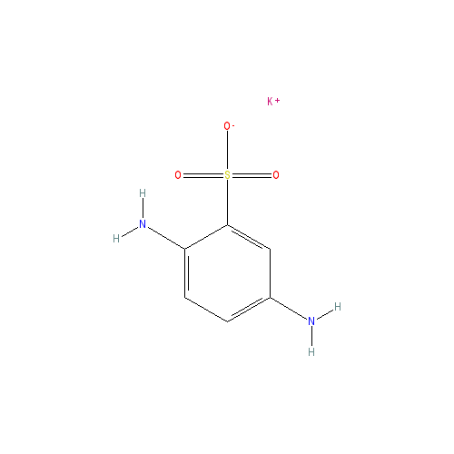 Chemical structure of 2,5-Diaminobenzenesulfonic acid