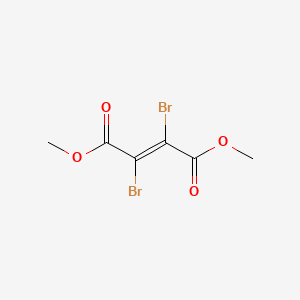 Chemical structure of 5,5-Dibromomeldrum's Acid
