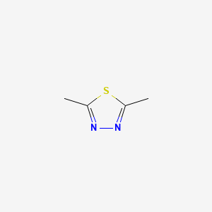 Chemical structure of 2,5-Dimethyl-1,3,4-thiadiazole