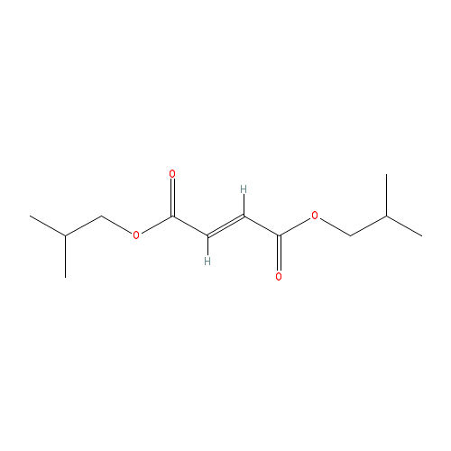 Chemical structure of Diisobutyl Fumarate
