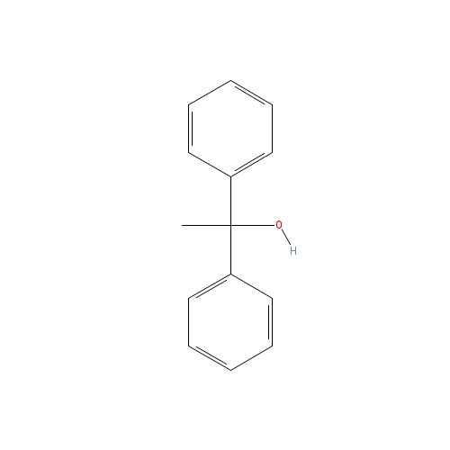 Chemical structure of 1,1-Diphenylethanol