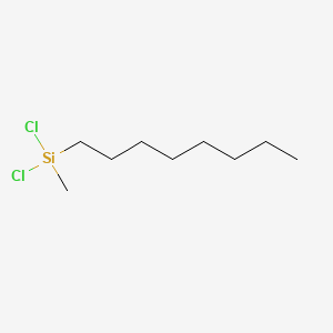 Chemical structure of Silane, dichloromethyloctyl-