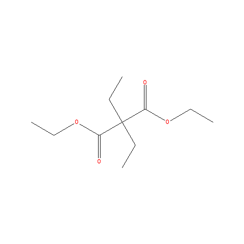 Chemical structure of Diethyl Diethylmalonate